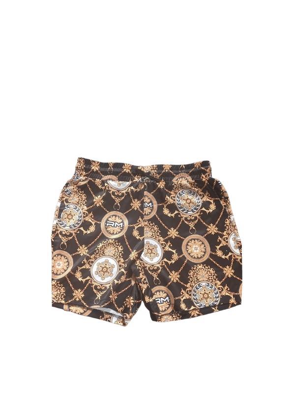 Rossimoda Shorts Floreale Fiori Resort Black-Gold